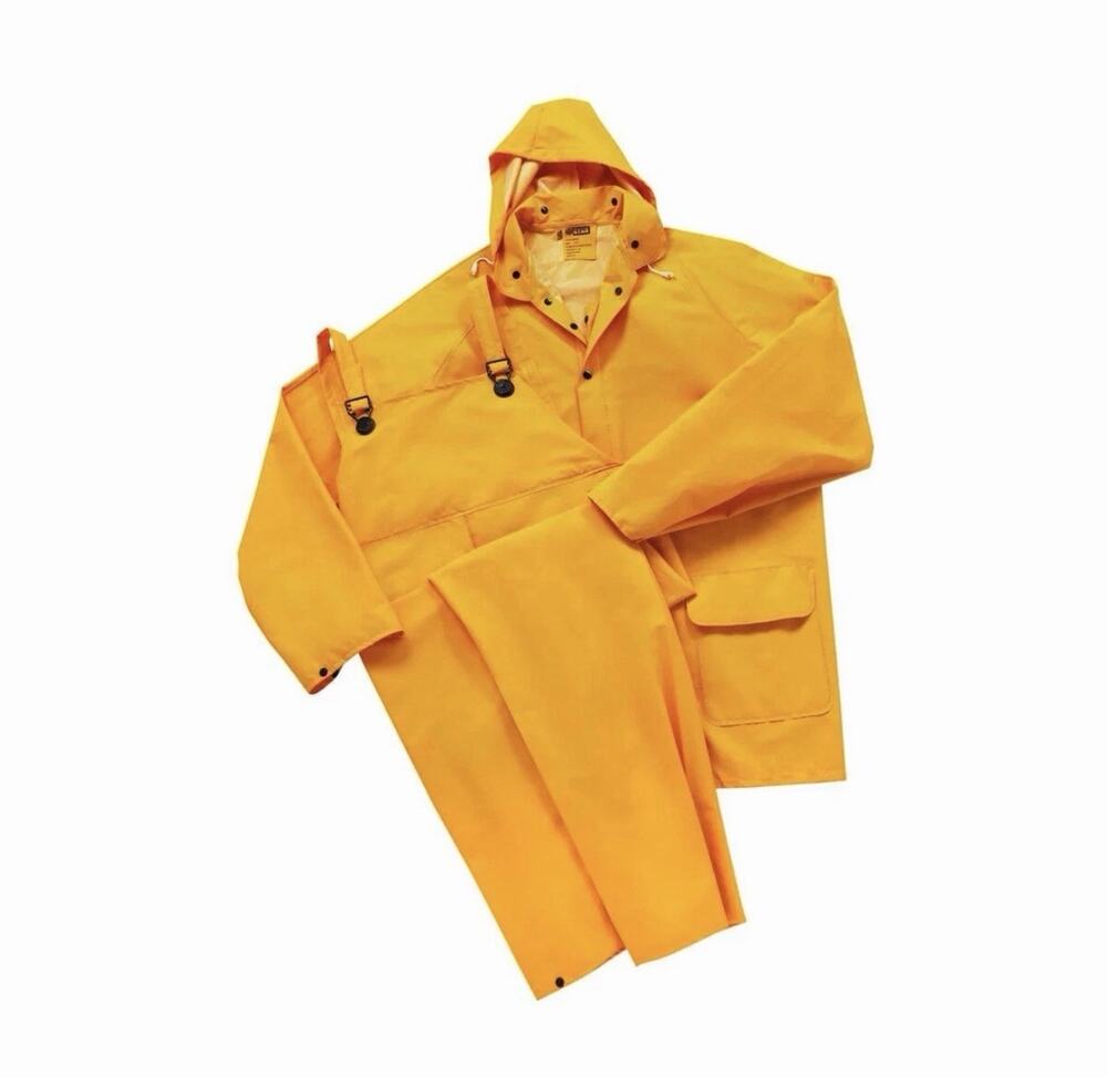 Cordova 3-Piece Heavy Duty Yellow Rainsuit - 5X